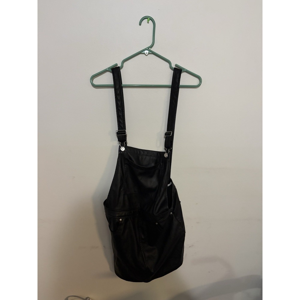 Celebrity Pink Skirtall Black Faux Leather Womens L
